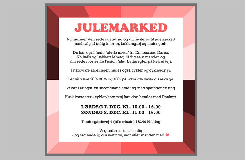 Bikes4sale.dk: Julemarked