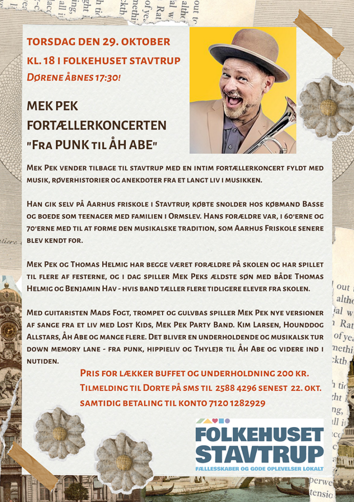 Mek Pek “Fortællerkoncerten” 29. oktober